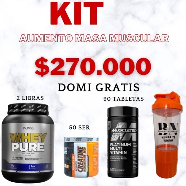 KIT AUMENTO MASA MUSCULAR